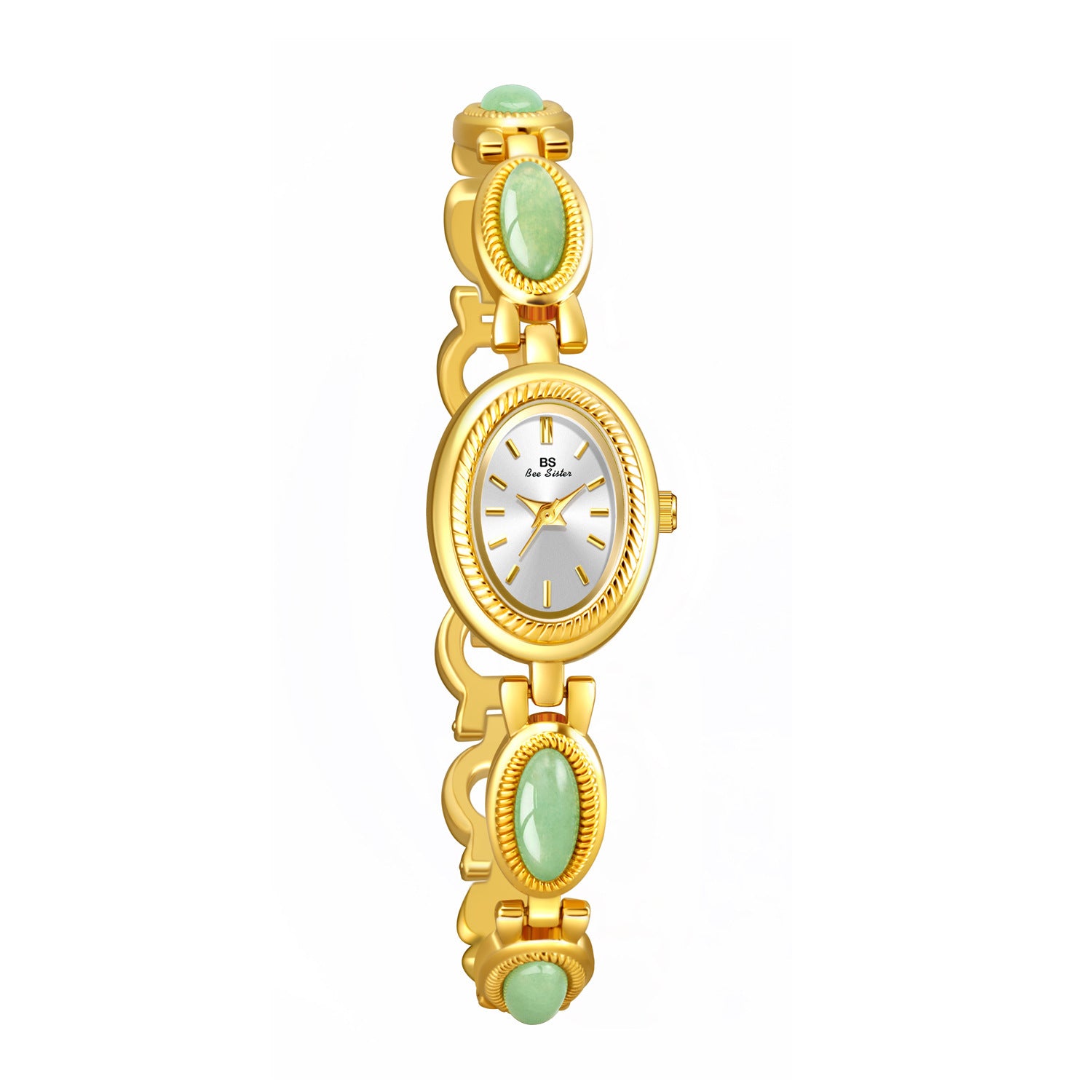Women's Luxury Jade Bracelet Watch-Elegant Waterproof Retro Design